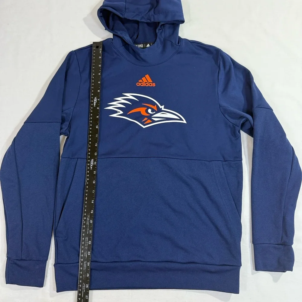 Adidas UT San Antonio UTSA Roadrunners Blue Hoodie Sweatshirt Size Medium